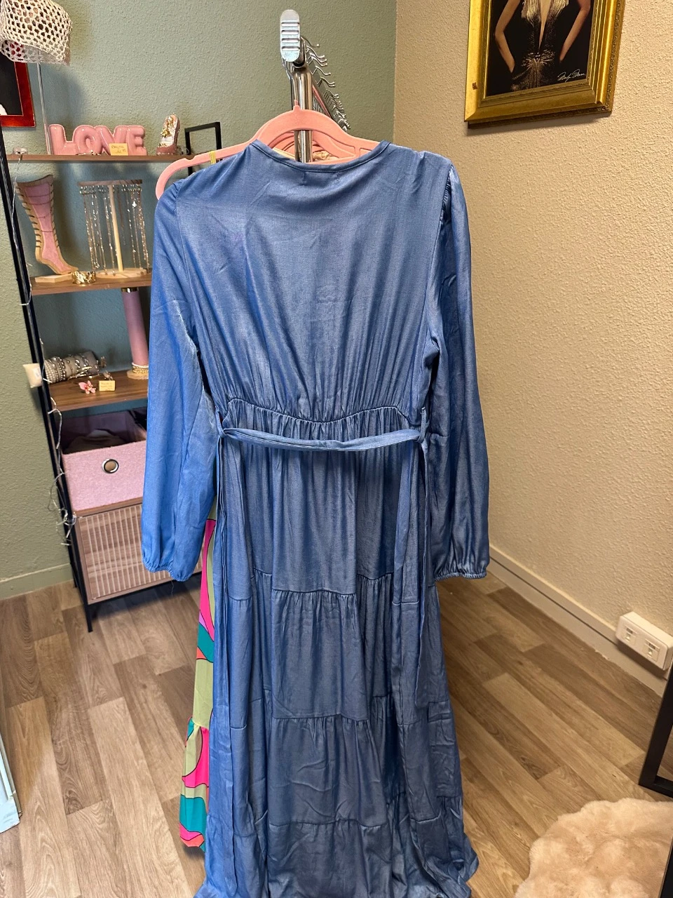 Vestido largo azul – photo 4